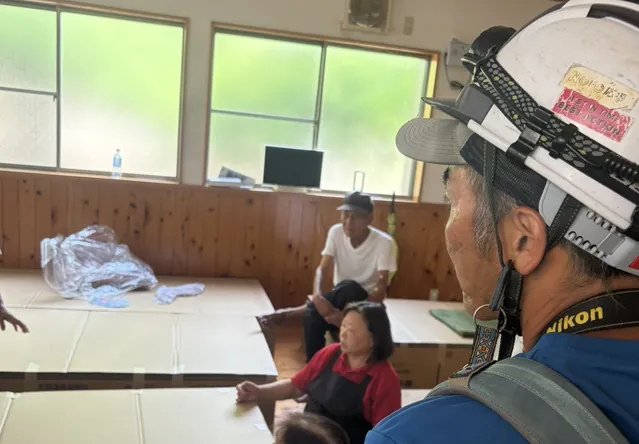 避難所での支援の様子